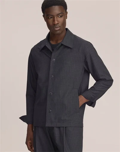 NN.07 - Zander Blazer - Dark Grey Stripe